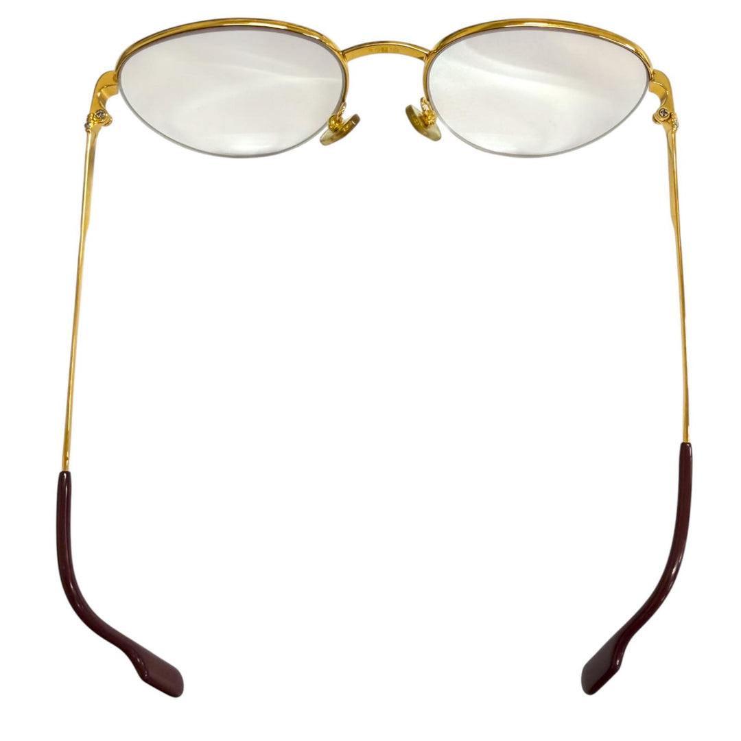 Great Cartier Glasses Trinity Half Rim gold mens