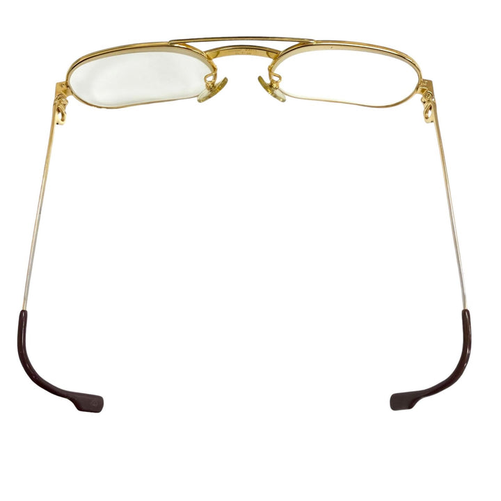 Very Good Cartier Glasses Santos de Cartier Two-Bridge gold mens