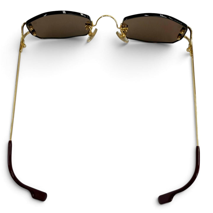 Great Cartier sunglasses 2C decor Rimless Two-Point Eyewear gold mens