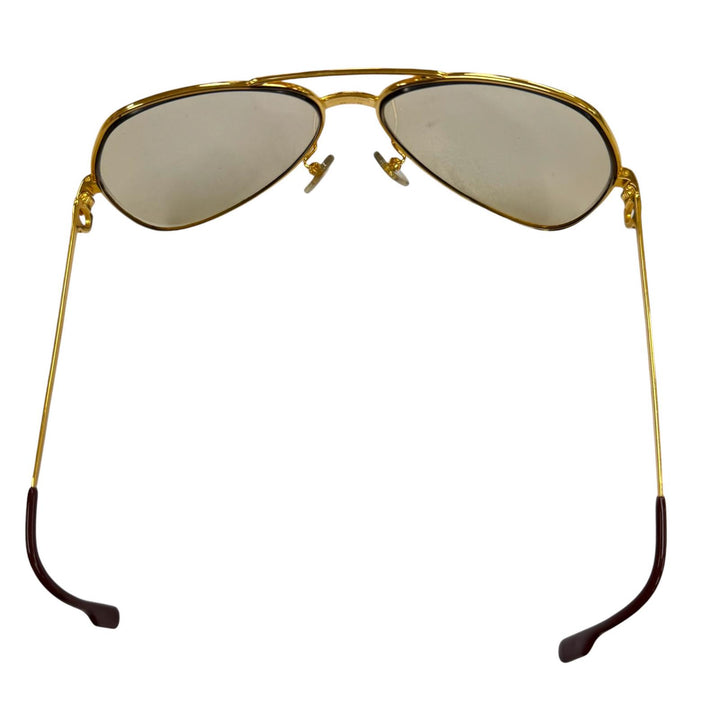 Great Cartier sunglasses Double-bridge teardrop eyewear with metal logo. gold