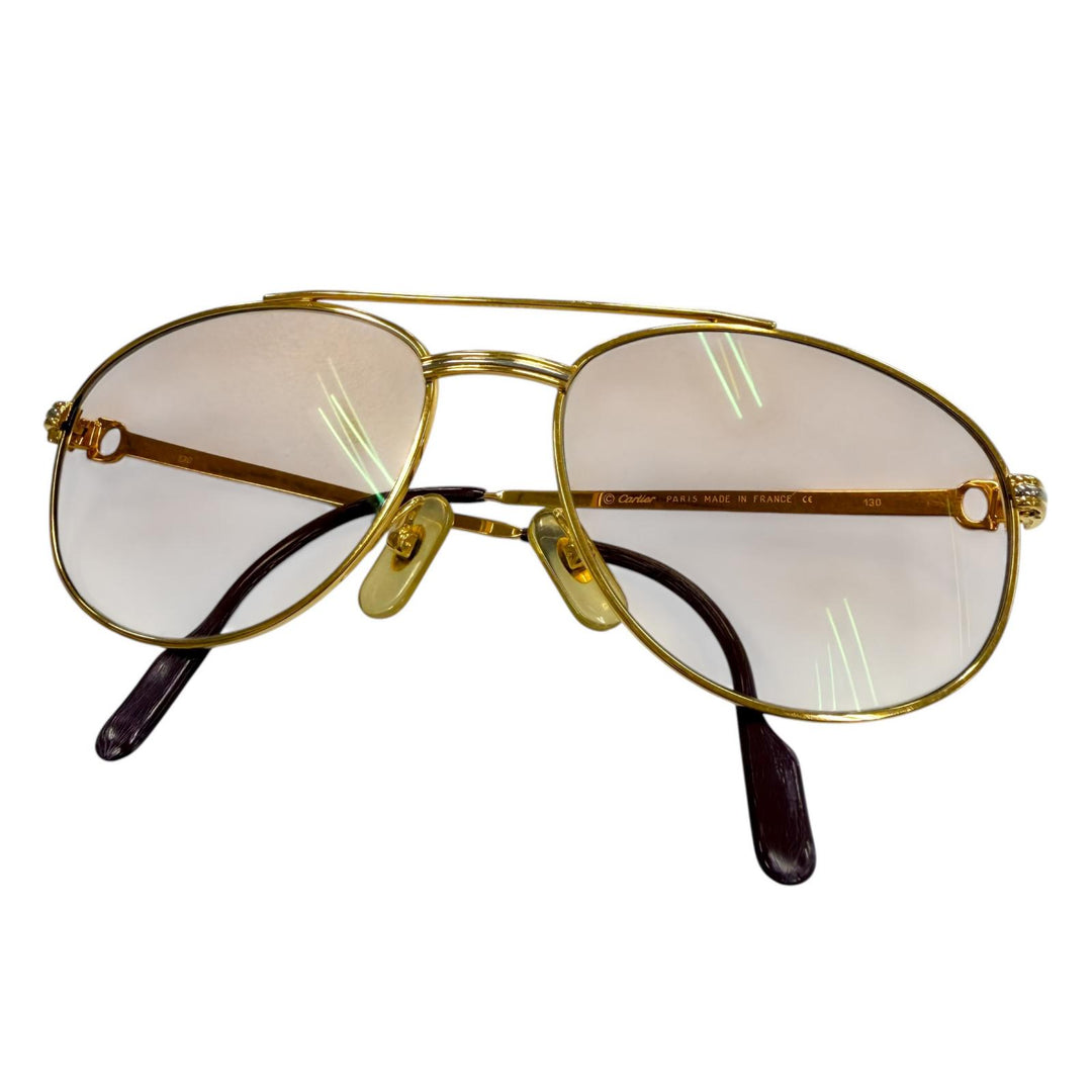 Very Good Cartier sunglasses Trinity gold mens