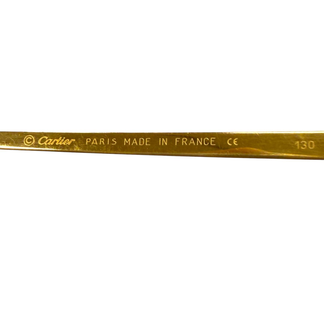 Very Good Cartier sunglasses Trinity gold mens