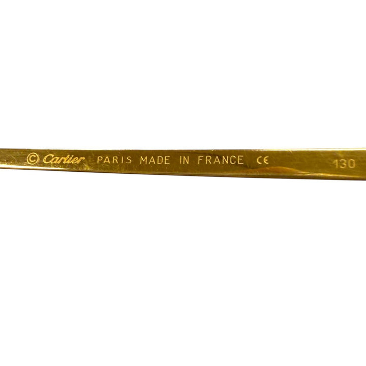 Very Good Cartier sunglasses Trinity gold mens