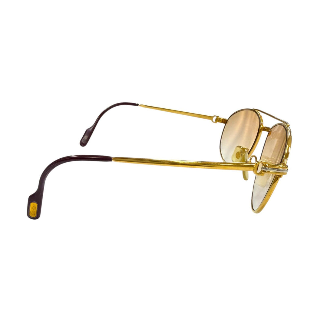 Very Good Cartier sunglasses Trinity gold mens