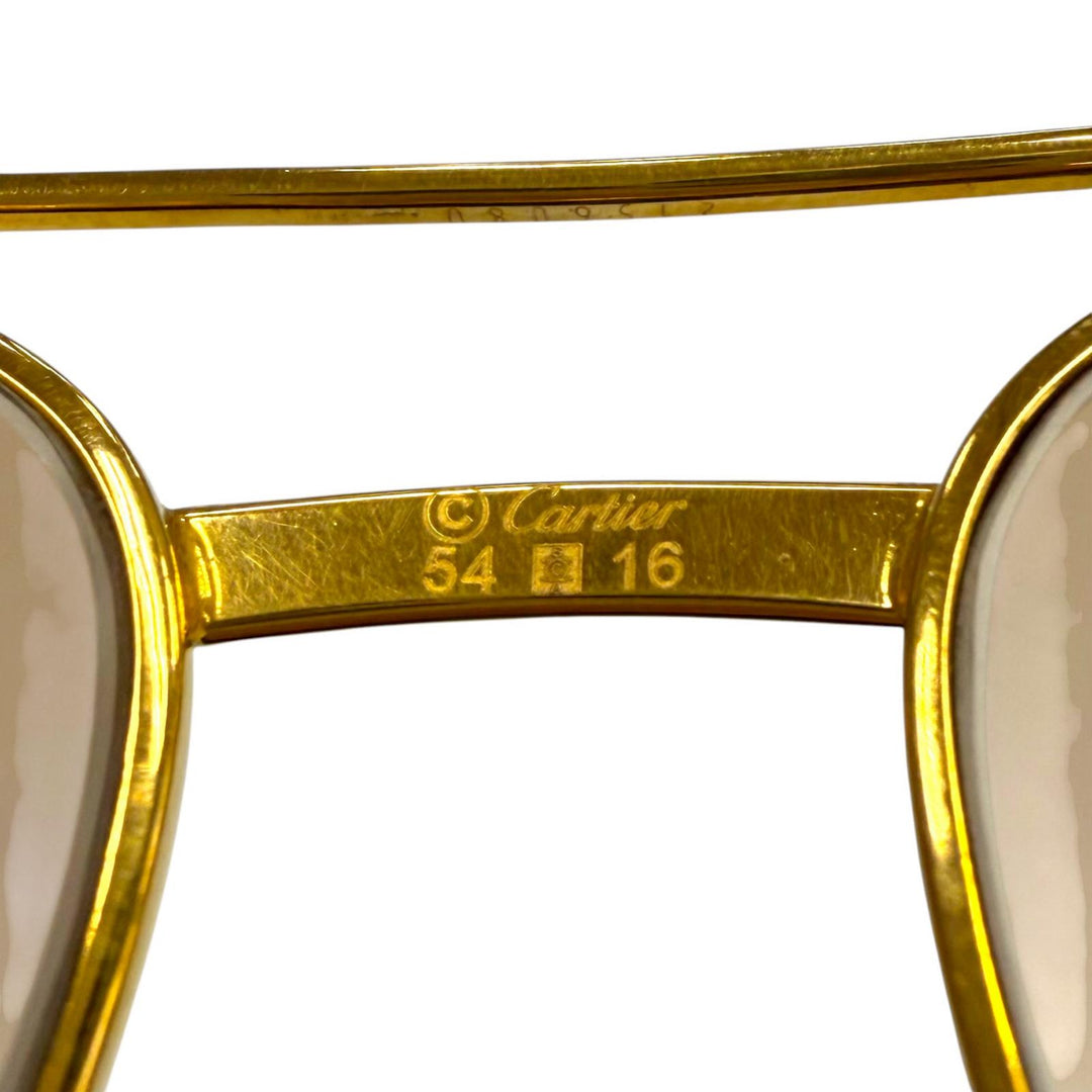 Very Good Cartier sunglasses Trinity gold mens
