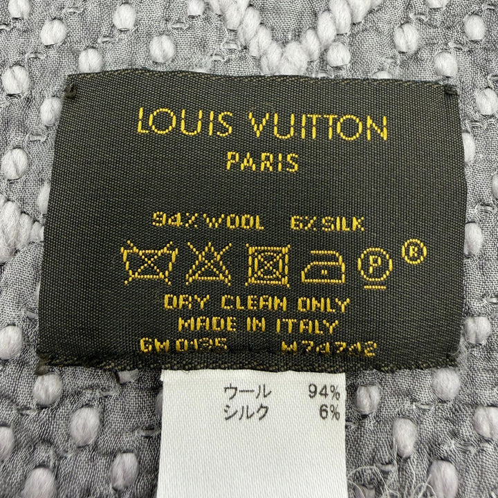 Great LOUIS VUITTON Scarf Esharp Logomania wool Women M74742