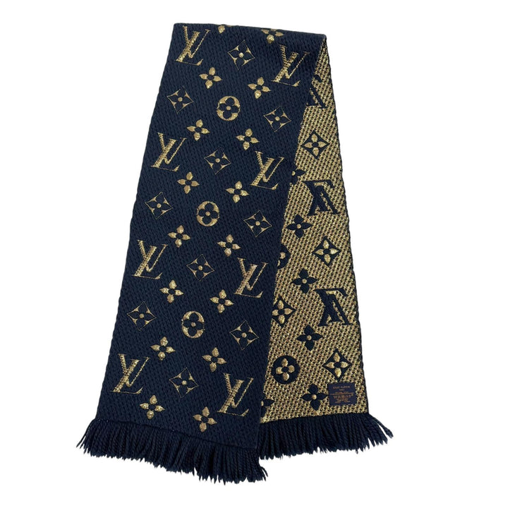Great LOUIS VUITTON Scarf Escalp Logomania Shine wool Women M70815
