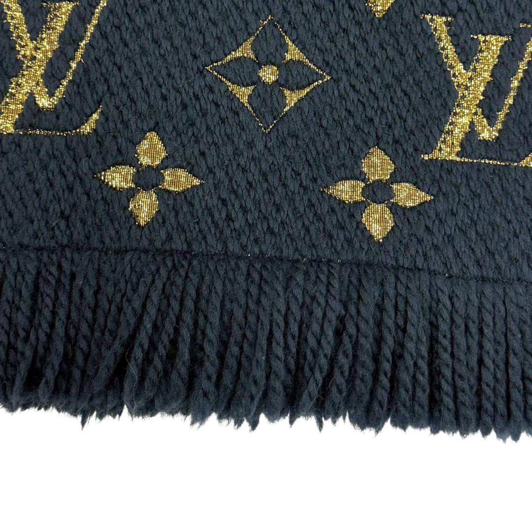 Great LOUIS VUITTON Scarf Escalp Logomania Shine wool Women M70815