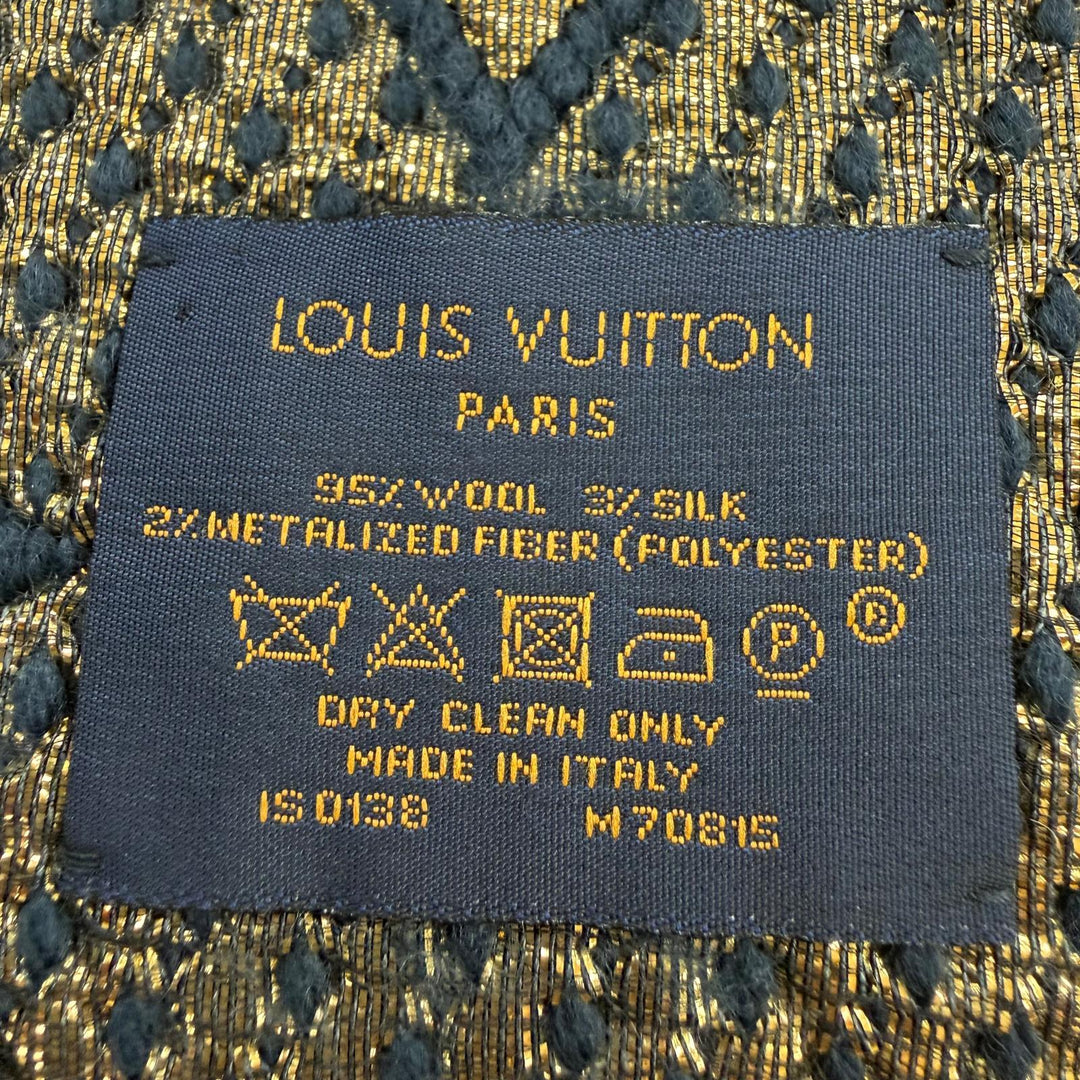 Great LOUIS VUITTON Scarf Escalp Logomania Shine wool Women M70815