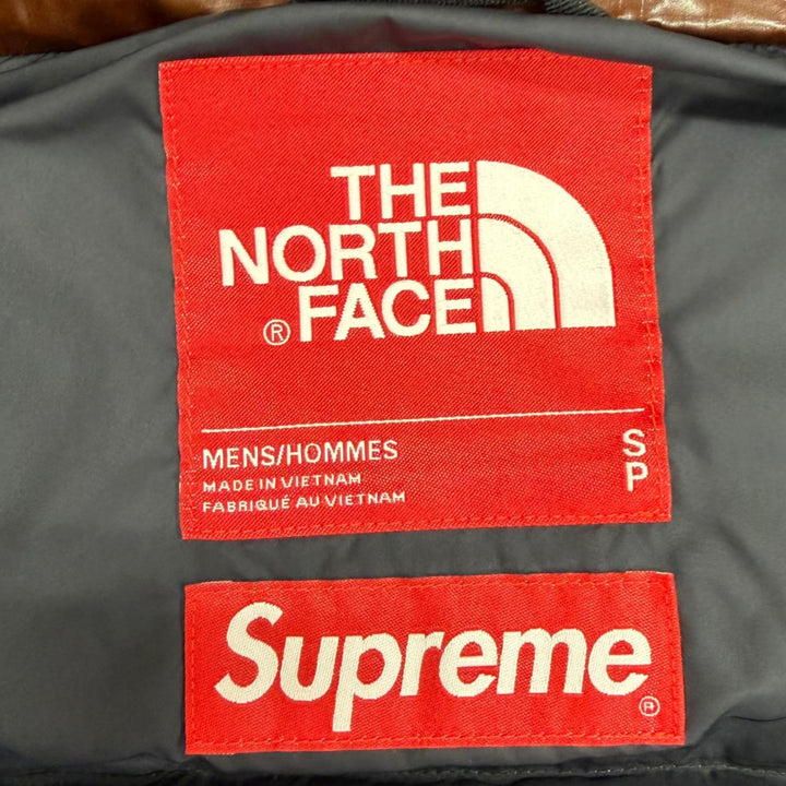 Excellent Supreme THE NORTH FACE Down jacket Brown Nylon mens S ND52206I