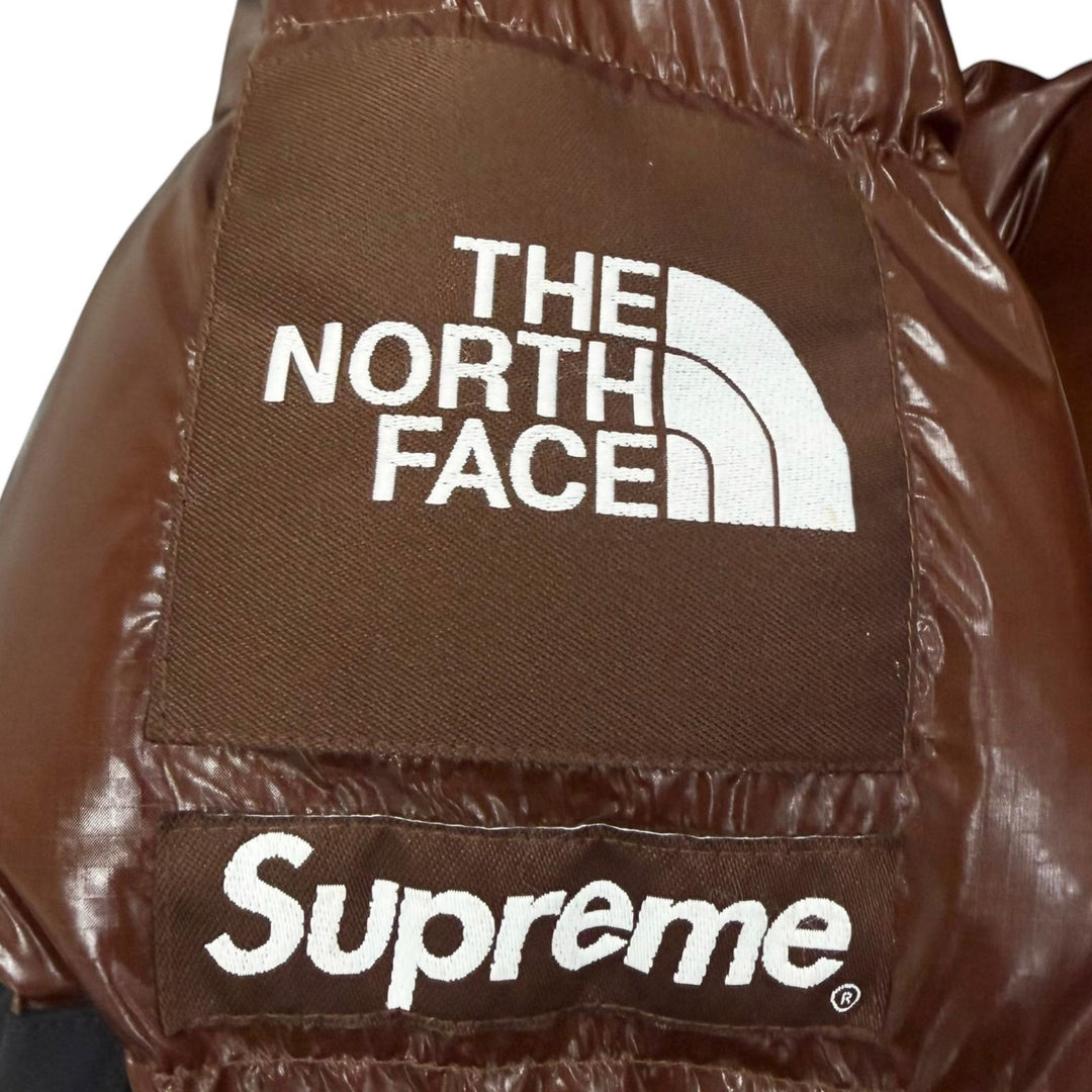 Excellent Supreme THE NORTH FACE Down jacket Brown Nylon mens S ND52206I