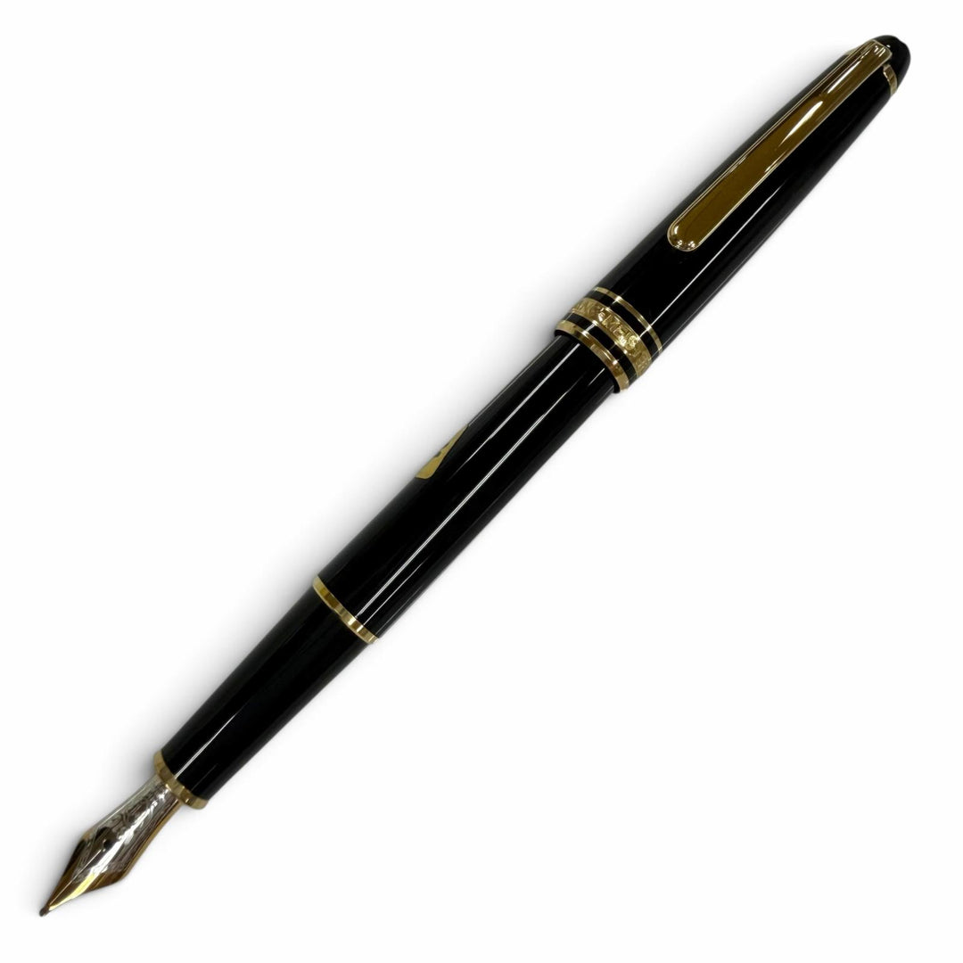 Excellent MONTBLANC fountain pen Meisterstück classic pix black 14K mens
