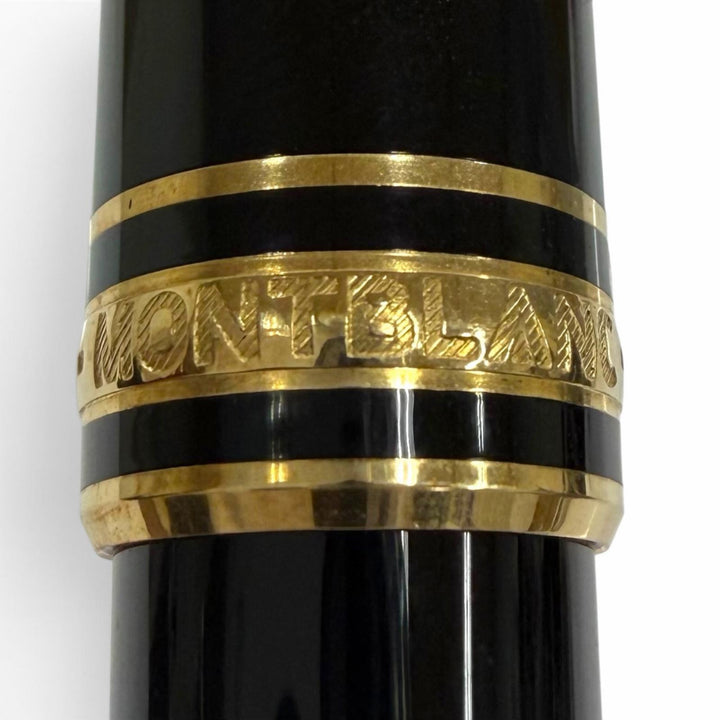 Excellent MONTBLANC fountain pen Meisterstück classic pix black 14K mens