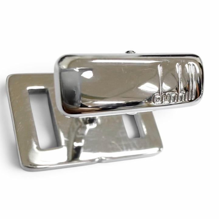 Excellent Dunhill Cufflinks cufflinks Square Circle Three-Piece Set Silver 925