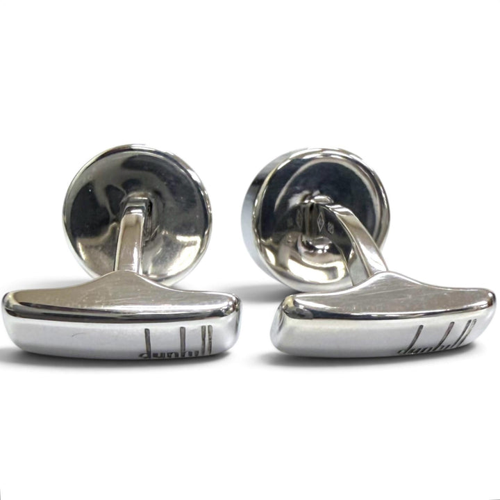 Excellent Dunhill Cufflinks cufflinks Square Circle Three-Piece Set Silver 925