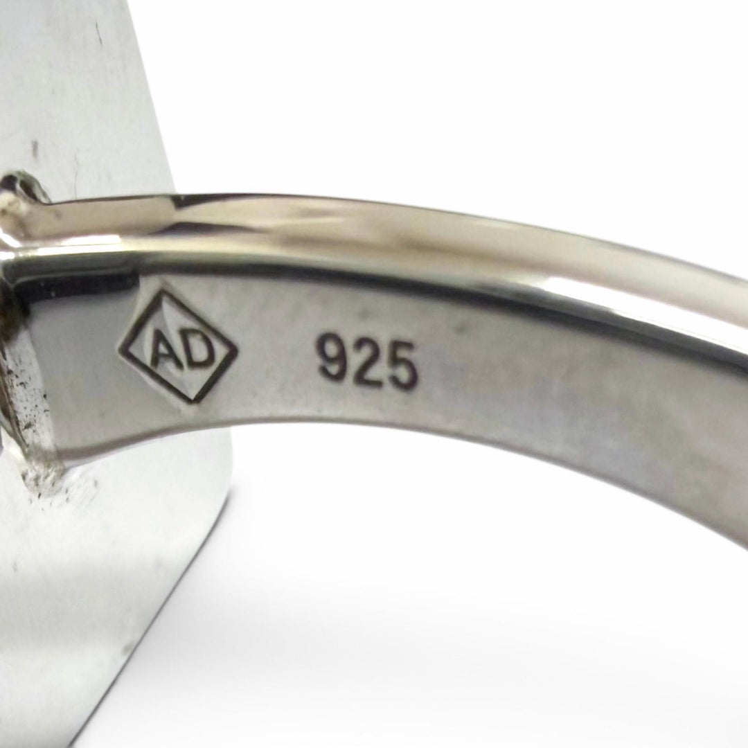 Excellent Dunhill Cufflinks cufflinks Square Circle Three-Piece Set Silver 925