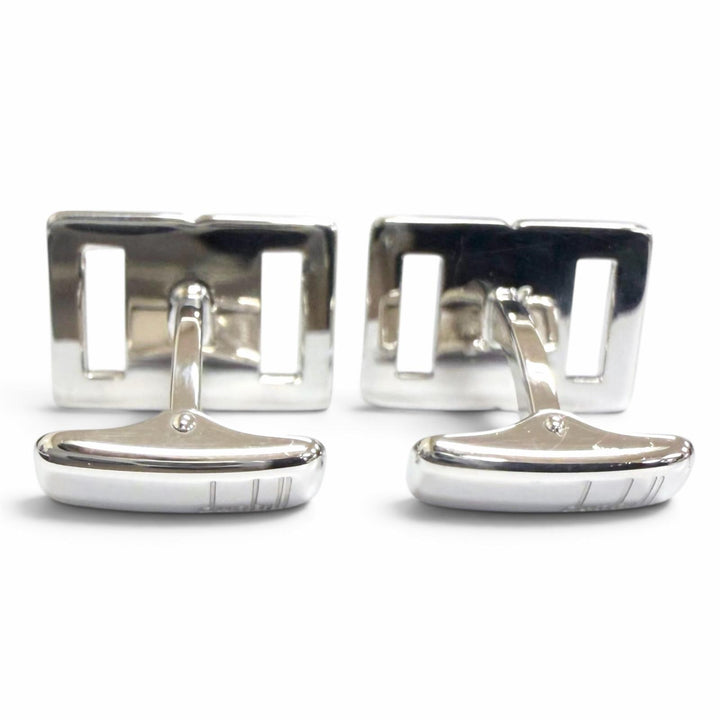 Excellent Dunhill Cufflinks cufflinks Square Circle Three-Piece Set Silver 925
