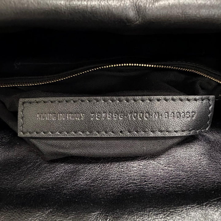 Excellent BALENCIAGA Shoulder Bag MONACO Sling bag with one handle black 787896