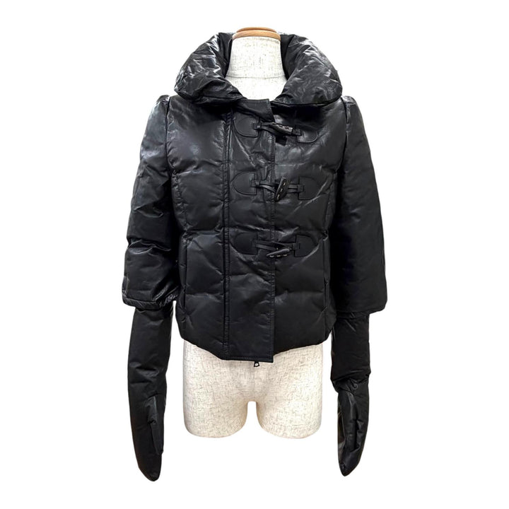 Great ISAMUKATAYAMA BACKLASH Down jacket mitten gloves black Kangaroo 1 L861-04
