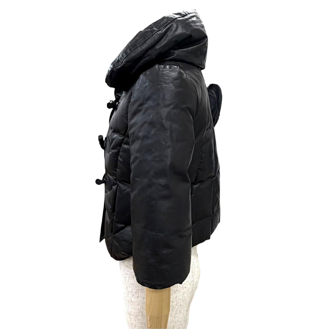 Great ISAMUKATAYAMA BACKLASH Down jacket mitten gloves black Kangaroo 1 L861-04