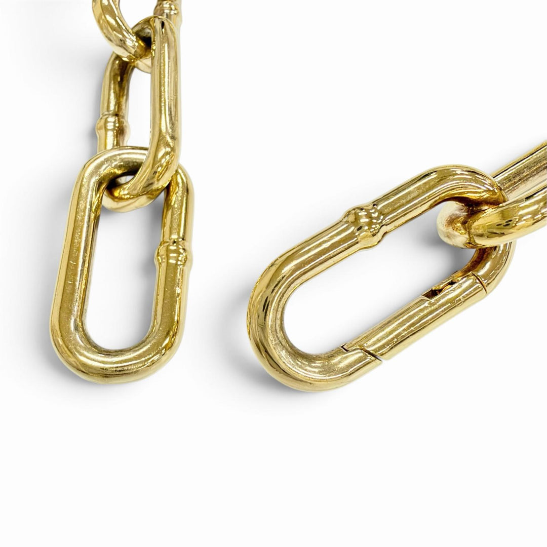 Great BOTTEGAVENETA Necklace Link Chain Gold coating AG925 Women