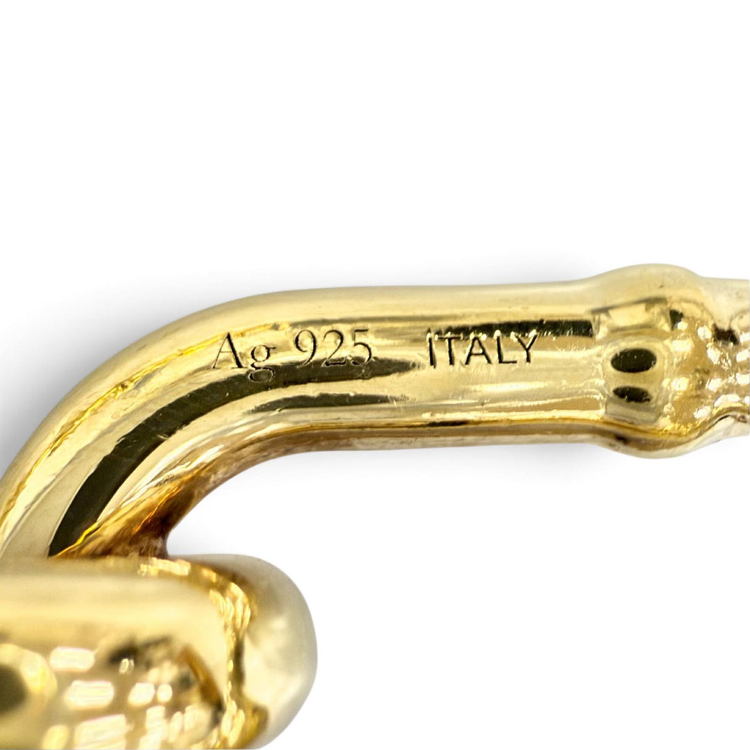 Great BOTTEGAVENETA Necklace Link Chain Gold coating AG925 Women