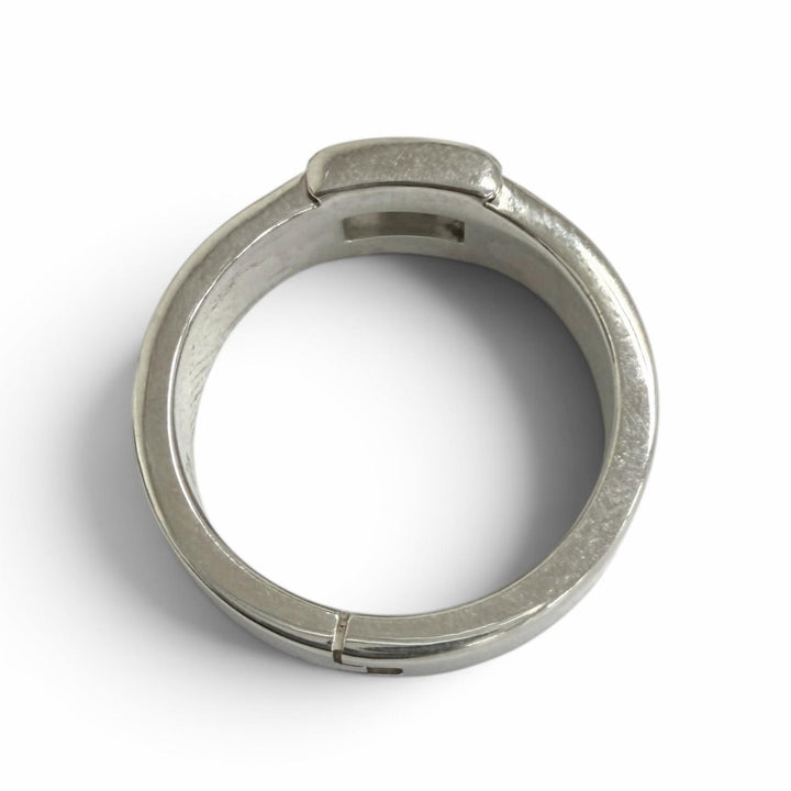 Excellent HERMES Ring ring New Hercules H logo Silver AG925 mens 52