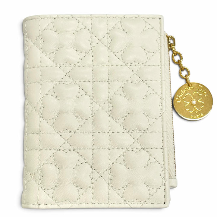 Excellent Christian Dior Lady Dior Dahlia Wallet Cannage All Star S6037ONTL