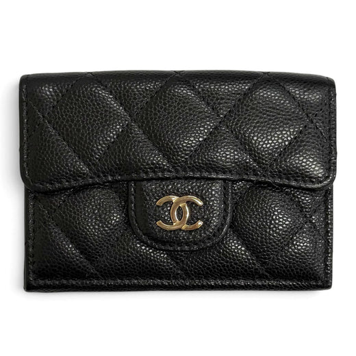 Excellent CHANEL Matelassé Timeless Classic Small Flap Wallet AP0230