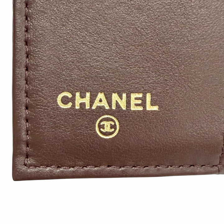 Excellent CHANEL Matelassé Timeless Classic Small Flap Wallet AP0230