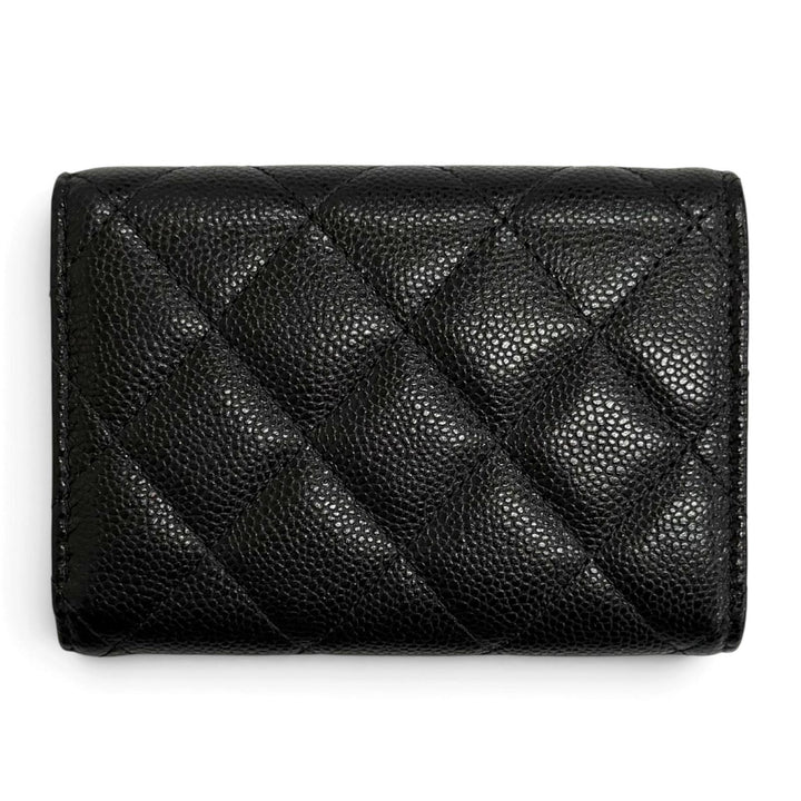 Excellent CHANEL Matelassé Timeless Classic Small Flap Wallet AP0230