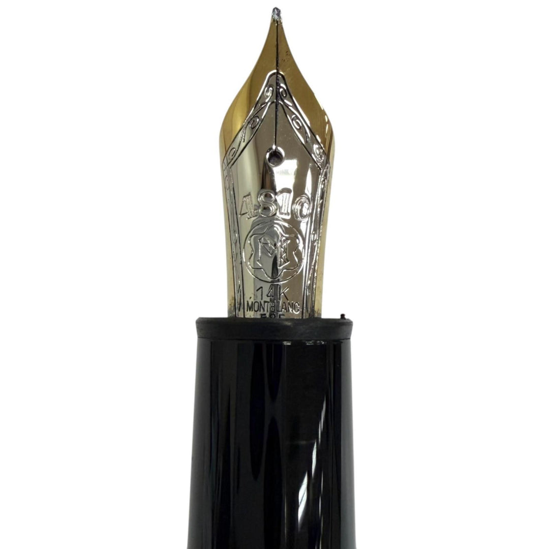 Great MONTBLANC fountain pen Meisterstück Pix Le Grand black 14K mens