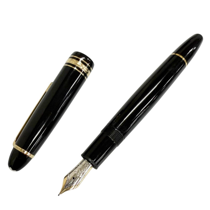 Great MONTBLANC fountain pen Meisterstück Pix Le Grand black 14K mens