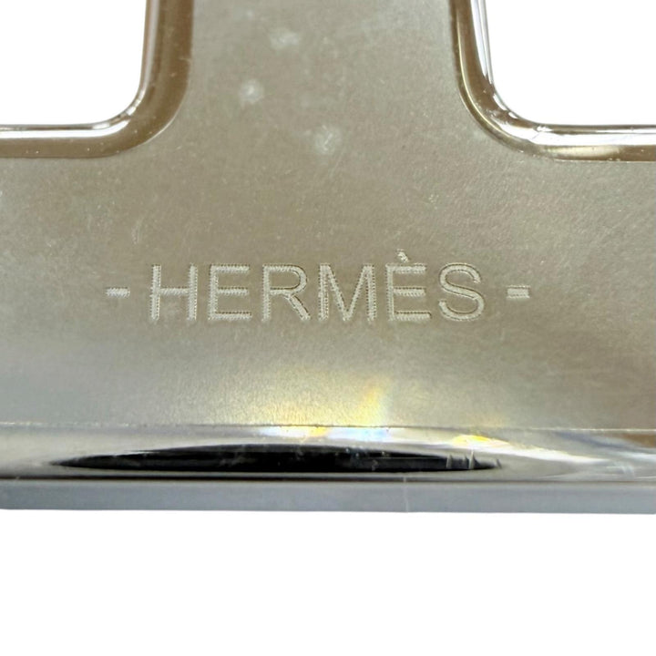 Excellent HERMES Brooch Chaine d'Ancre Brooch Current product Navy leather Women