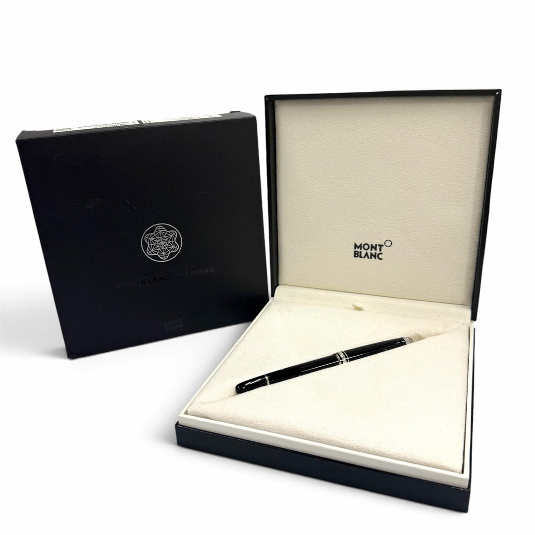 Excellent MONTBLANC Ballpoint pen Meisterstück Classic Pix White Star diamond