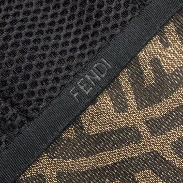 Excellent FENDI Pants FF Vertigo Detachable Brown polyester mens 52 FB0711