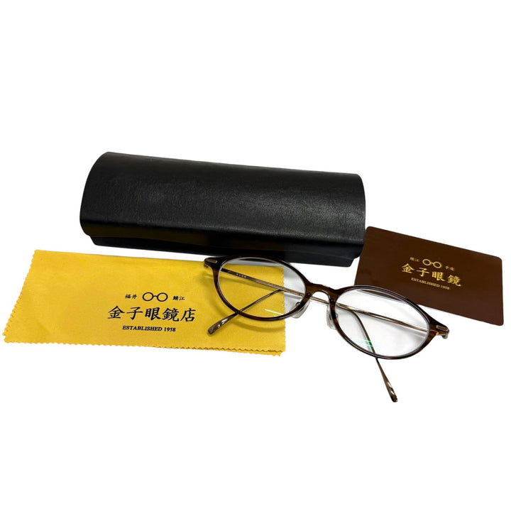 Great 金子眼鏡 Glasses Purchased in September 2025 Clear brown mens KM-96L