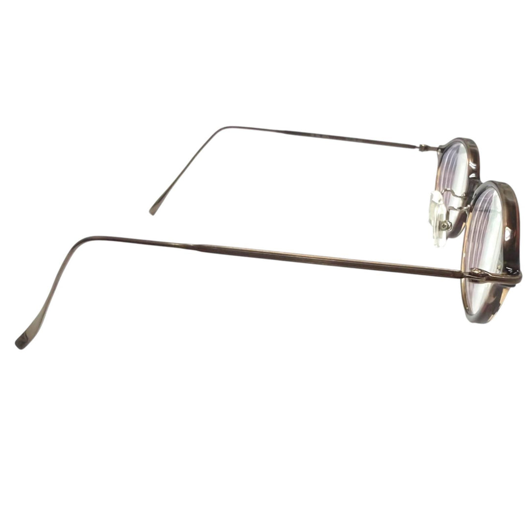 Great 金子眼鏡 Glasses Purchased in September 2025 Clear brown mens KM-96L