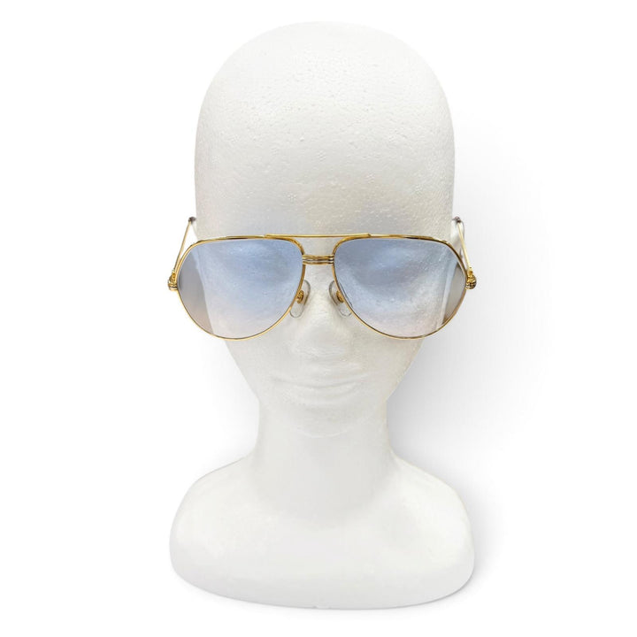 Great Cartier sunglasses Trinity Two-Bridge Teardrop gold mens
