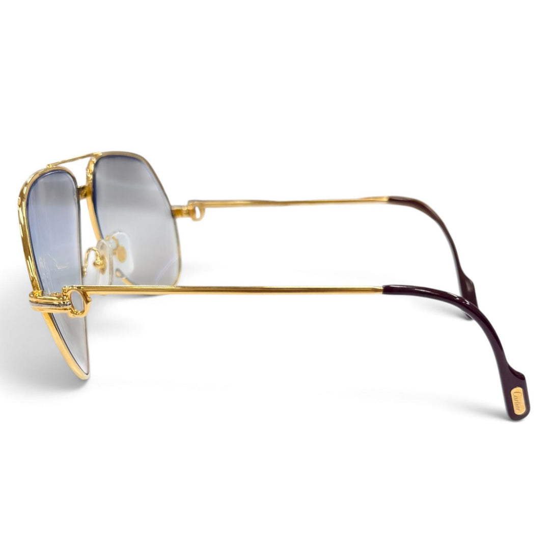 Great Cartier sunglasses Trinity Two-Bridge Teardrop gold mens