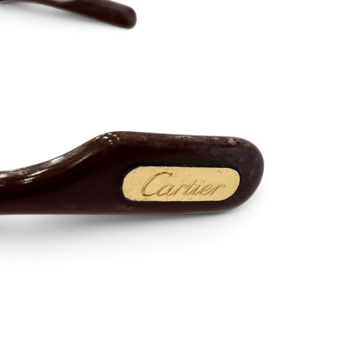 Very Good Cartier Glasses Santos Two Bridges Teardrop gold mens