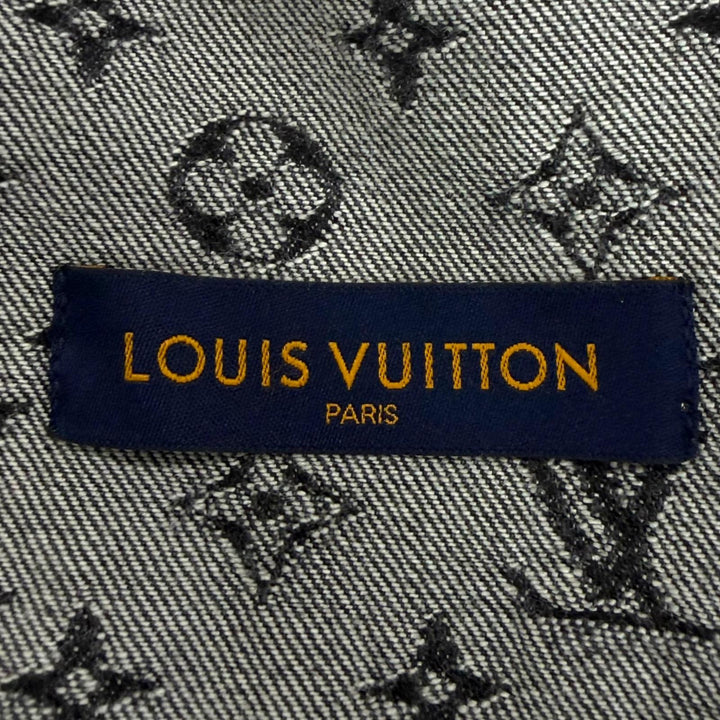 Excellent LOUIS VUITTON NIGO Denim Jacket Giant Damier Waves