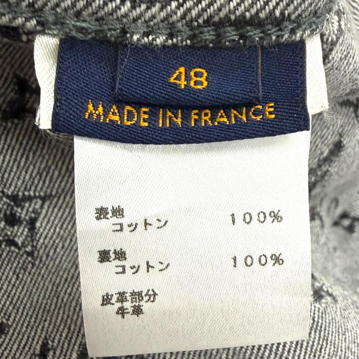 Excellent LOUIS VUITTON NIGO Denim Jacket Giant Damier Waves