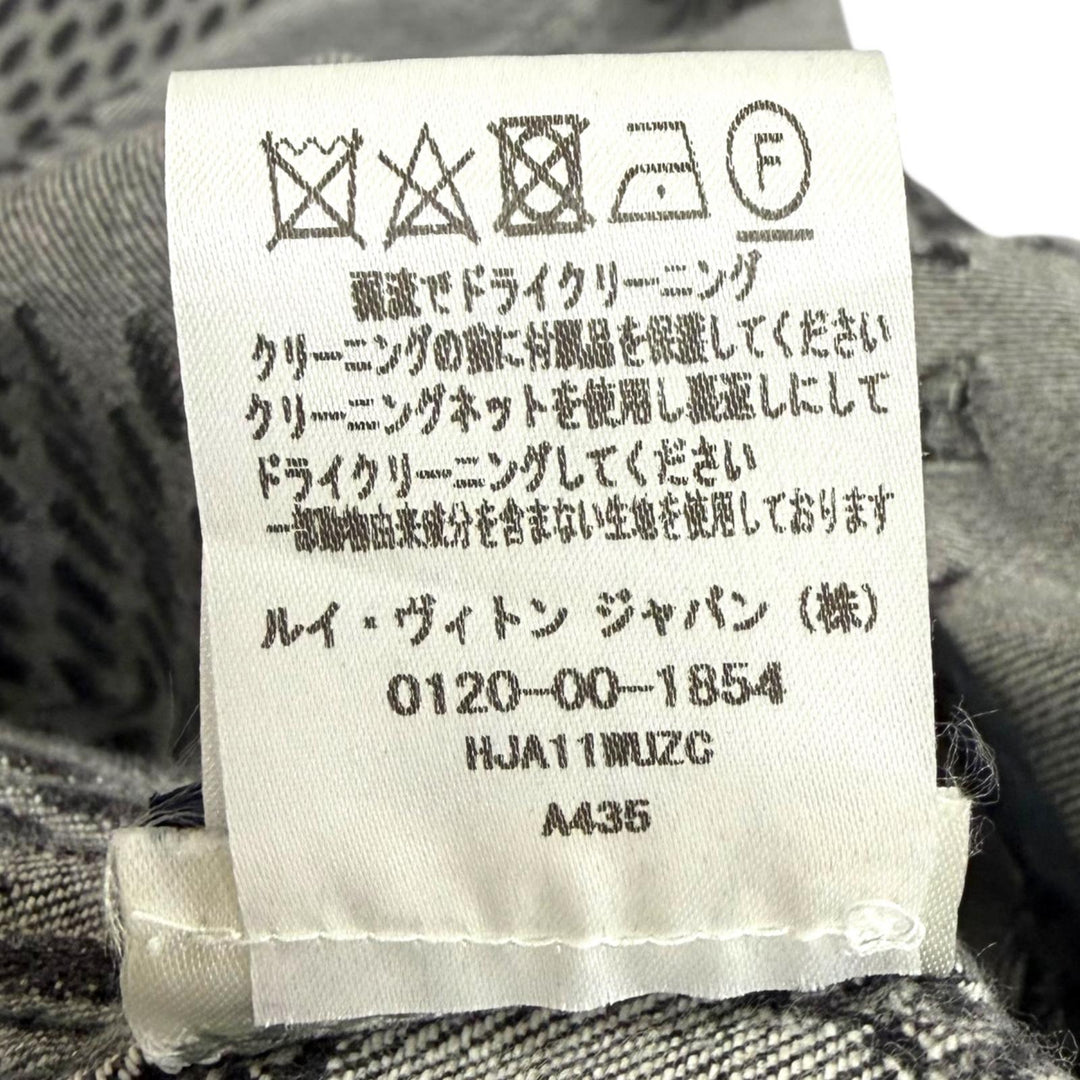 Excellent LOUIS VUITTON NIGO Denim Jacket Giant Damier Waves