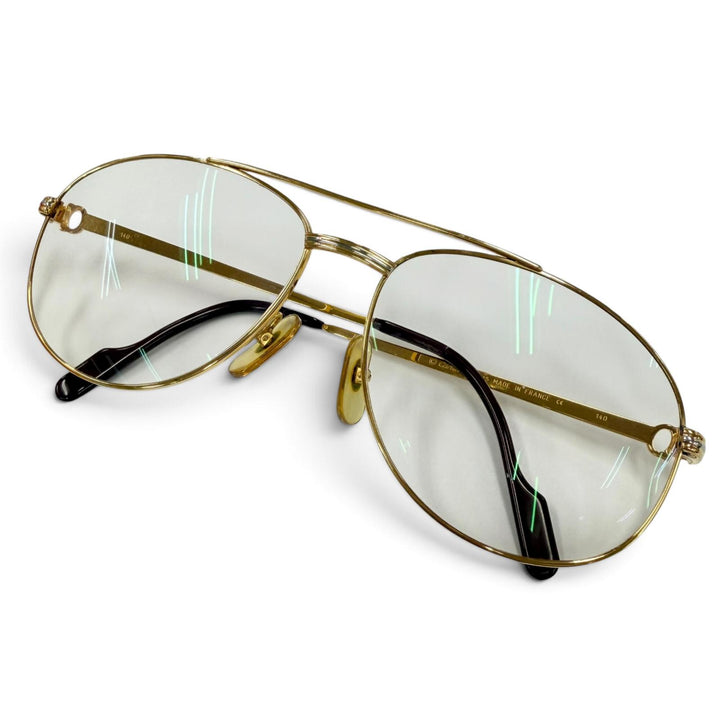 Very Good Cartier Glasses Trinity Two-Bridge Teardrop Bordeaux mens