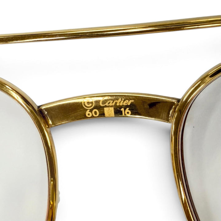 Very Good Cartier Glasses Trinity Two-Bridge Teardrop Bordeaux mens