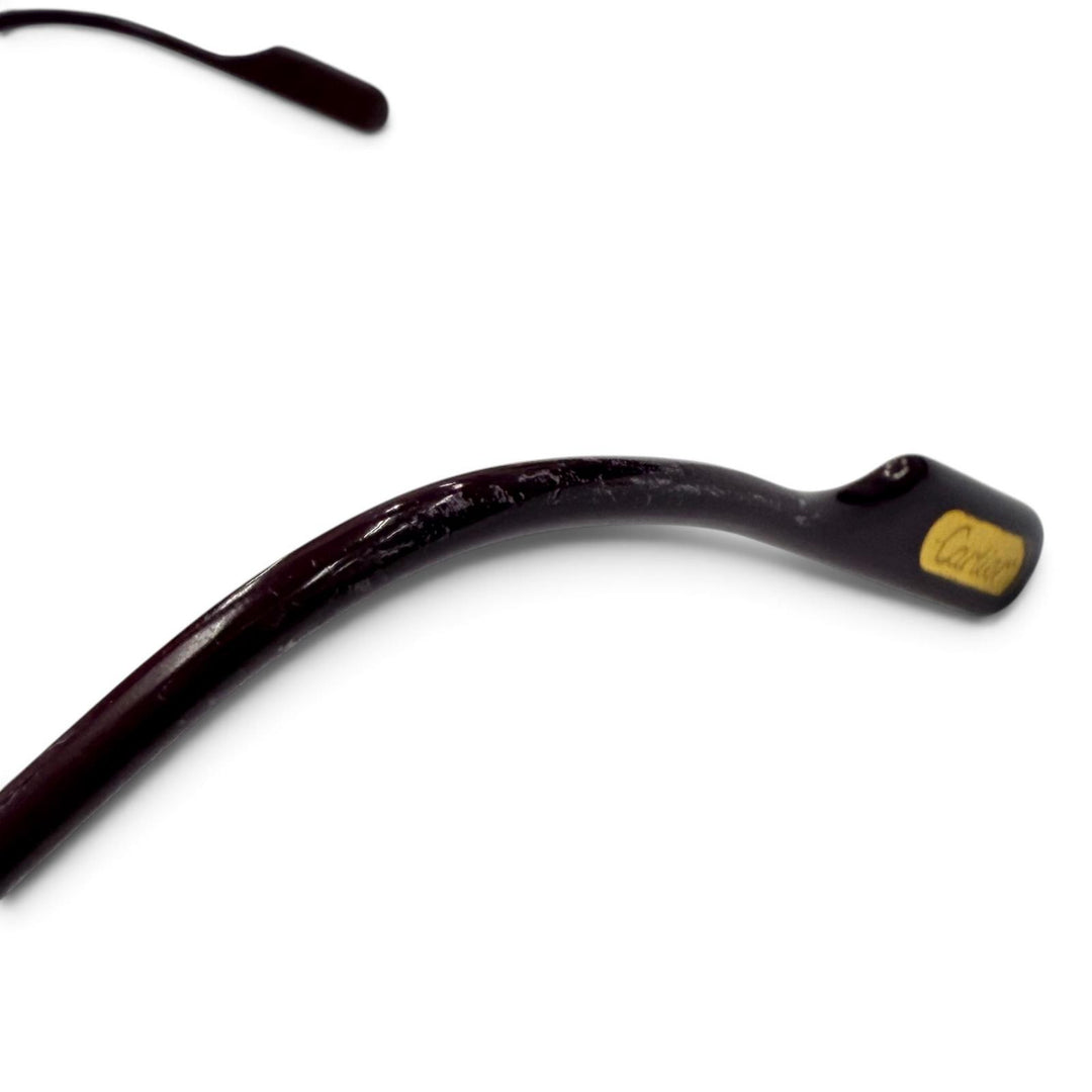Very Good Cartier Glasses Trinity Two-Bridge Teardrop Bordeaux mens