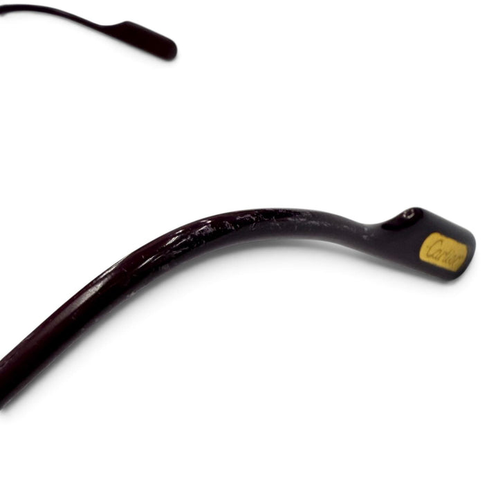 Very Good Cartier Glasses Trinity Two-Bridge Teardrop Bordeaux mens