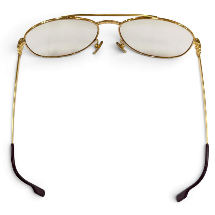 Very Good Cartier Glasses Trinity Two-Bridge Teardrop Bordeaux mens