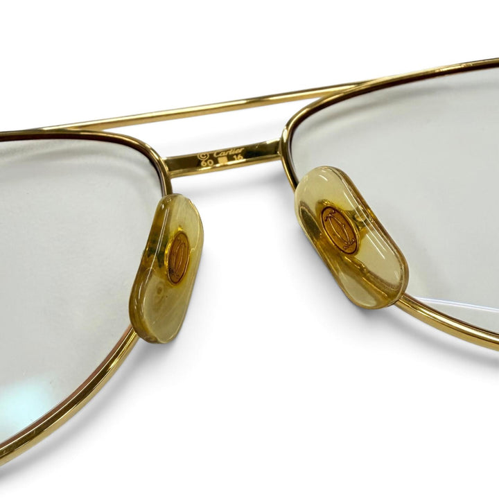 Very Good Cartier Glasses Trinity Two-Bridge Teardrop Bordeaux mens
